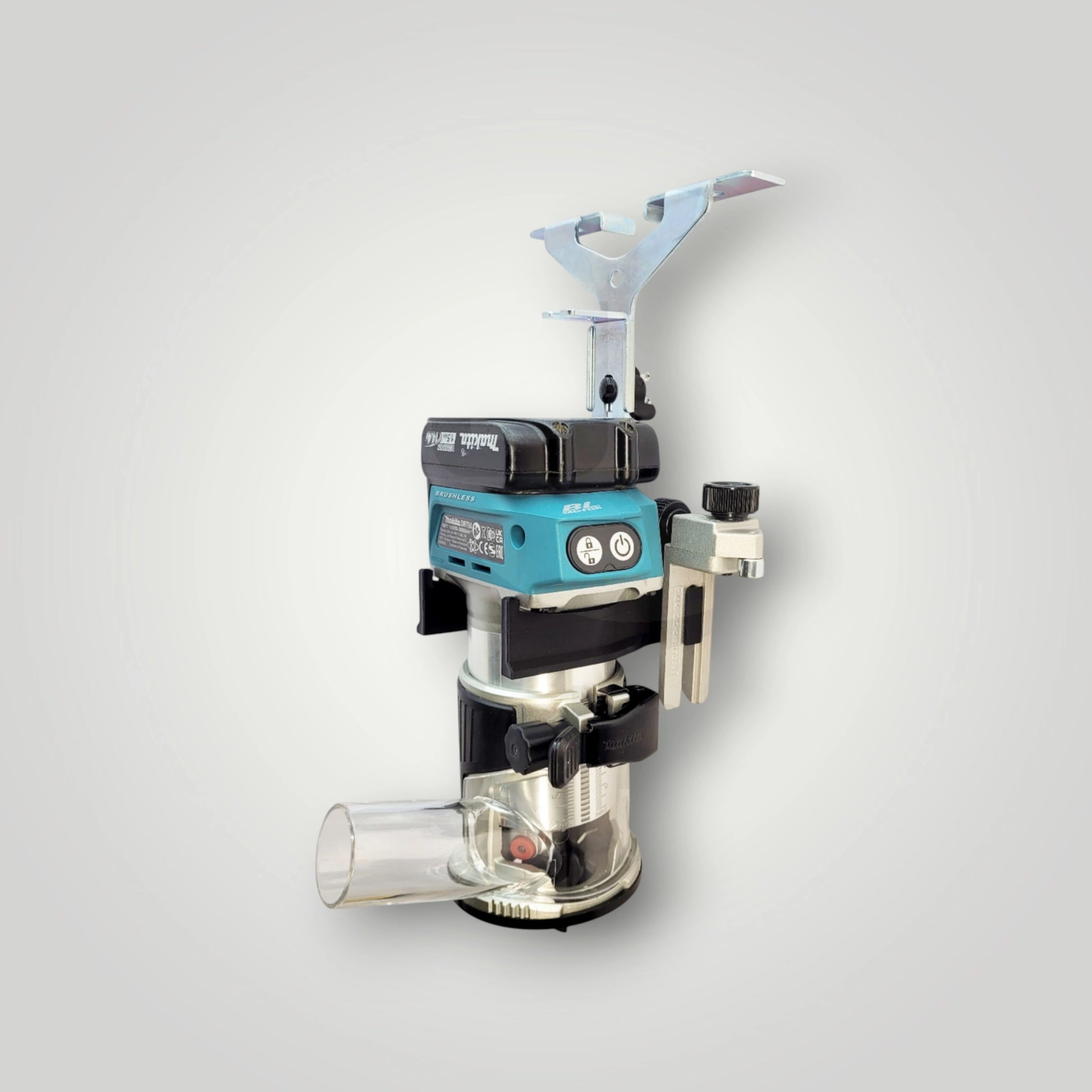 Wandhalter für Makita DRT50 Oberfräse – professionelle Organisation und sichere Aufbewahrung